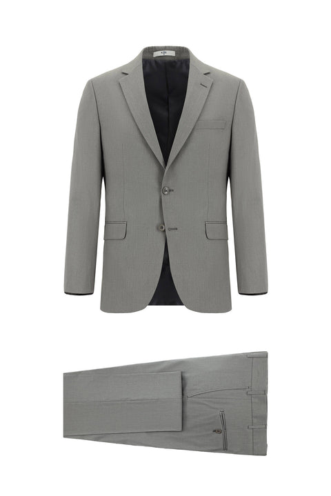 Medium Grey 4-Drop Relaxed Fit Suit