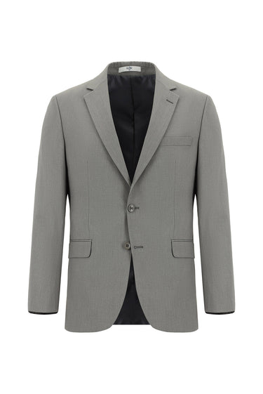 Orta Gri Relaxed Fit Rahat Kesim Klasik Takım Elbise