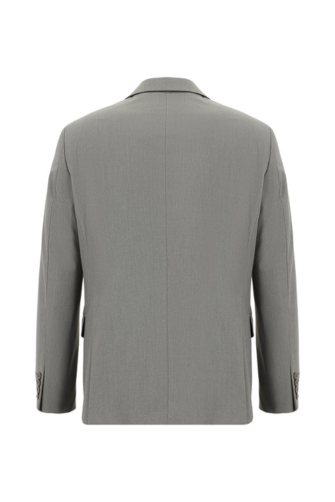 Medium Grey 4-Drop Relaxed Fit Suit