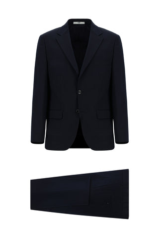  Koyu Lacivert 6 Drop Regular Fit Standart Kesim Takım Elbise