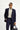 Koyu Lacivert Slim Fit Dar Kesim Beli Lastikli İpli Takım Elbise
