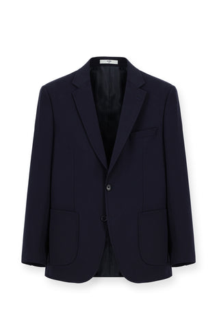  Koyu Lacivert 7 Drop Slim Fit Dar Kesim Beli Lastikli ?pli Tak?m Elbise-Ki??l?