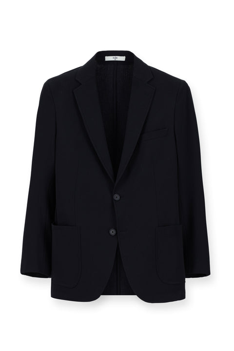 Koyu Lacivert 7 Drop Slim Fit Dar Kesim Beli Lastikli İpli Takım Elbise