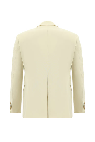  Krem Slim Fit Dar Kesim Klasik Takım Elbise
