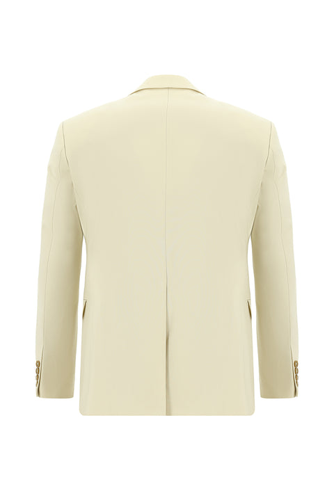 Krem 7 Drop Slim Fit Dar Kesim Takım Elbise