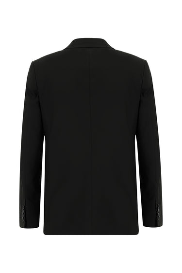  Siyah Super Slim Fit Ekstra Dar Kesim Klasik Takım Elbise