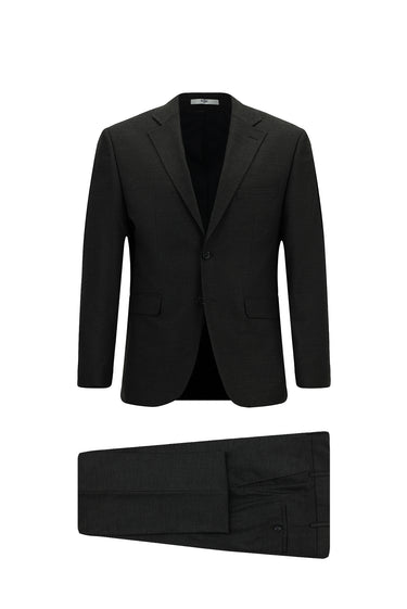  Koyu Füme Relaxed Fit Rahat Kesim Klasik Takım Elbise