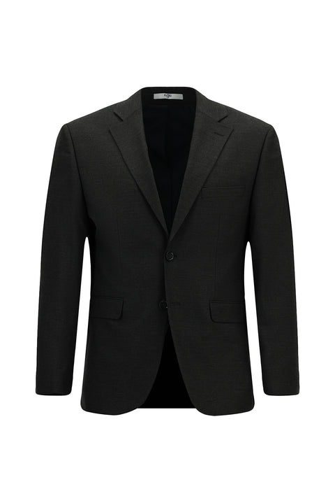 Koyu Füme 7 Drop Super Slim Fit Eksra Dar Kesim Mono Yaka Takım Elbise