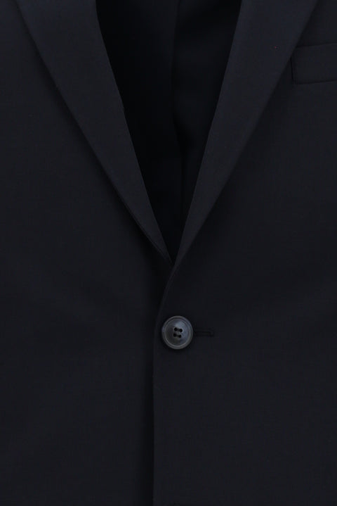 Koyu Lacivert 8 Drop Long Slim Fit Uzun Dar Kesim Takım Elbise