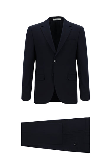  Koyu Lacivert Relaxed Fit Rahat Kesim Klasik Takım Elbise