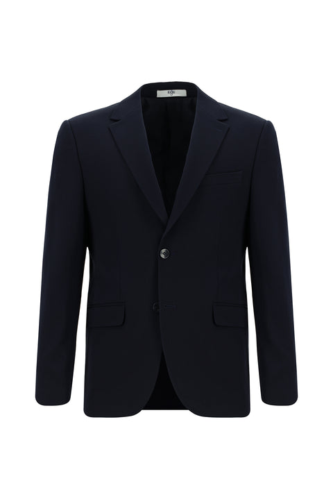 Koyu Lacivert 4 Drop Relaxed Fit Rahat Kesim Mevsimlik Likralı Esnek Takım Elbise