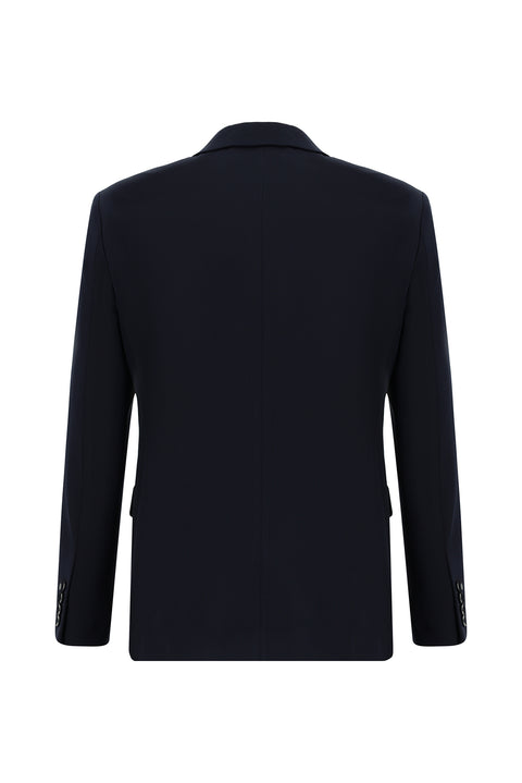 Koyu Lacivert 7 Drop Super Slim Fit Eksra Dar Kesim Mevsimlik Likralı Esnek Takım Elbise