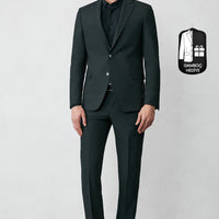 Koyu Antrasit 7 Drop Slim Fit Dar Kesim Mevsimlik Likralı Esnek Takım Elbise