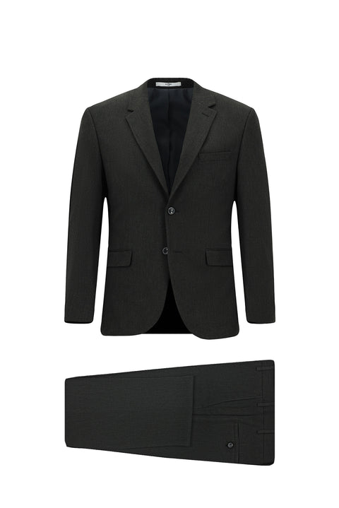 Koyu Antrasit 7 Drop Super Slim Fit Eksra Dar Kesim Mevsimlik Likralı Esnek Takım Elbise