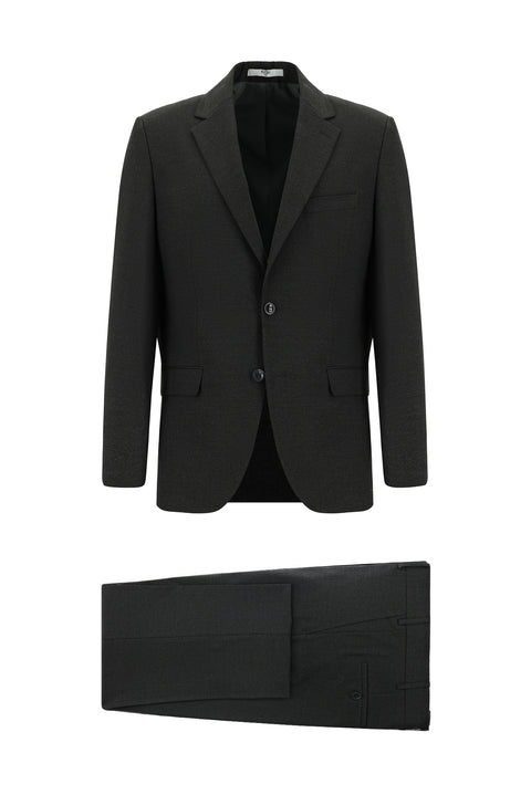 Koyu Antrasit 7 Drop Super Slim Fit Eksra Dar Kesim Takım Elbise