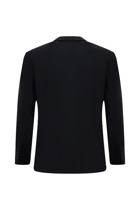 Siyah Lacivert 4 Drop Relaxed Fit Rahat Kesim Takım Elbise