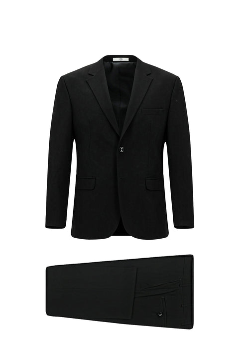 Siyah 7 Drop Slim Fit Dar Kesim Takım Elbise
