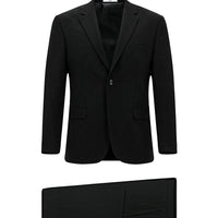 Siyah Slim Fit Dar Kesim Klasik Takım Elbise