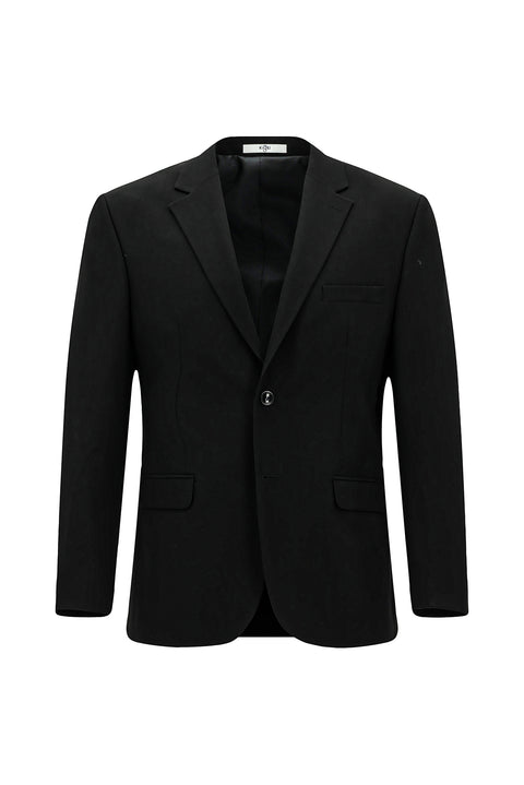 Siyah 4 Drop Relaxed Fit Rahat Kesim Takım Elbise