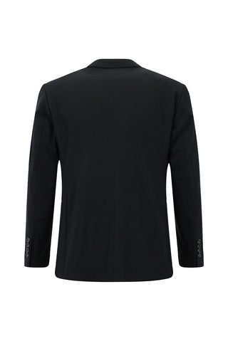  Siyah 4 Drop Relaxed Fit Rahat Kesim Takım Elbise