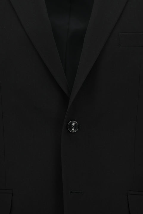 Black 4-Drop Relaxed Fit Suit