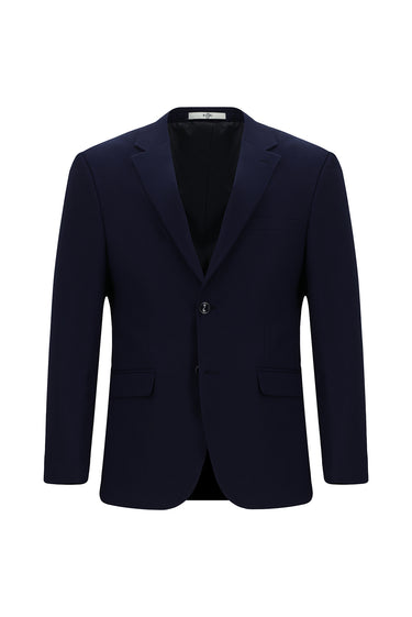  Orta Lacivert Slim Fit Dar Kesim Klasik Takım Elbise