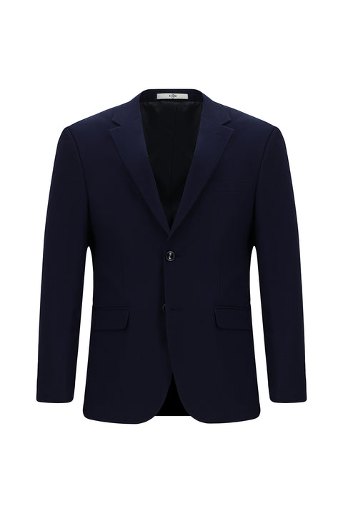 Orta Lacivert 7 Drop Slim Fit Dar Kesim Takım Elbise