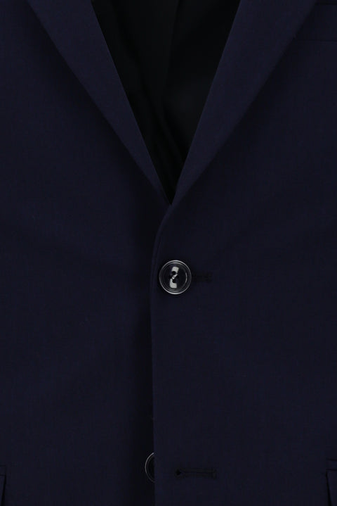 Orta Lacivert 7 Drop Slim Fit Dar Kesim Takım Elbise