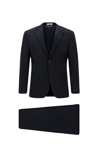  Siyah Lacivert Slim Fit Dar Kesim Klasik Takım Elbise
