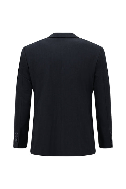 Black and Navy Blue 7 Drop Slim Fit Suit