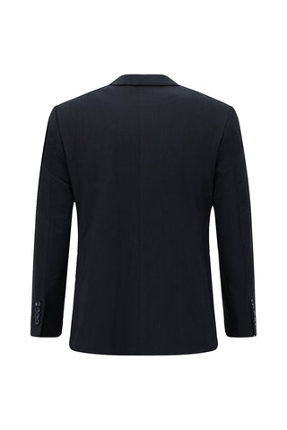  Siyah Lacivert Slim Fit Dar Kesim Klasik Takım Elbise