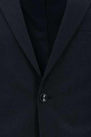  Siyah Lacivert Slim Fit Dar Kesim Klasik Takım Elbise