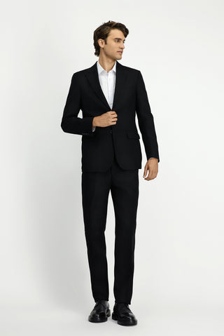  Siyah Slim Fit Dar Kesim Klasik Takım Elbise