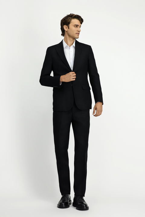 Siyah 7 Drop Slim Fit Dar Kesim Takım Elbise