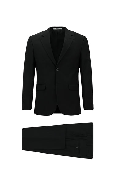 Siyah Slim Fit Dar Kesim Klasik Takım Elbise