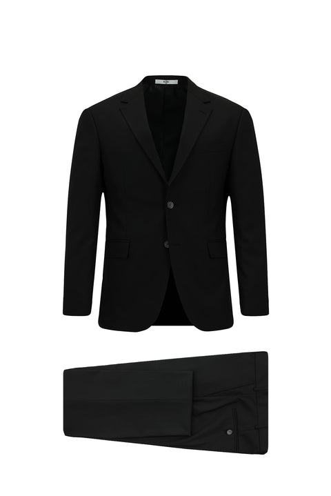 Siyah 7 Drop Slim Fit Dar Kesim Takım Elbise