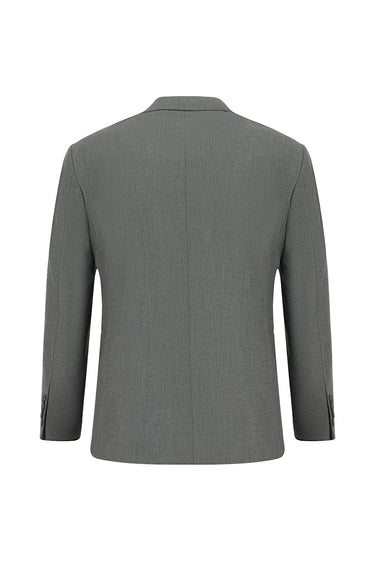 Orta Füme Slim Fit Dar Kesim Klasik Takım Elbise