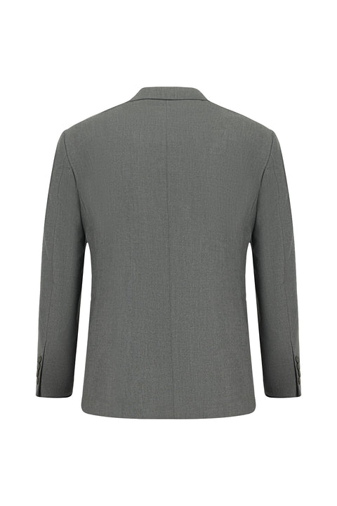 Orta Füme 7 Drop Slim Fit Dar Kesim Takım Elbise