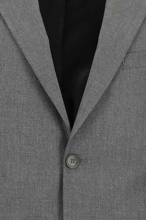 Orta Füme 7 Drop Slim Fit Dar Kesim Takım Elbise