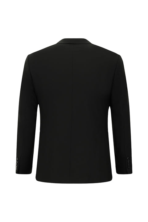 Siyah 7 Drop Super Slim Fit Eksra Dar Kesim Takım Elbise
