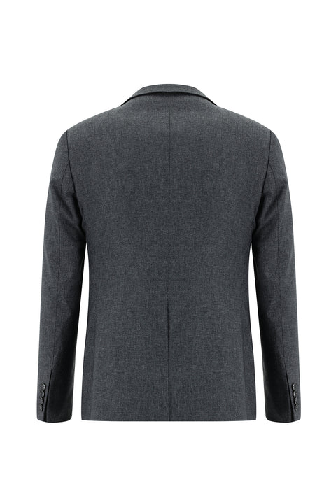 Dark Gray 7 Drop Slim Fit Narrow Cut Suit with Vest