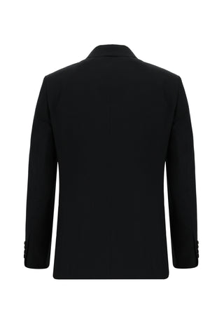  Siyah Slim Fit Dar Kesim Klasik Yelekli Takım Elbise