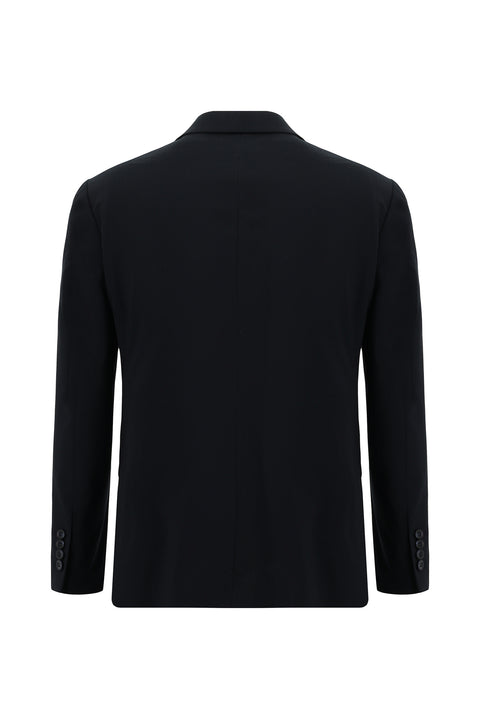 Siyah Lacivert 7 Drop Slim Fit Dar Kesim Yelekli Takım Elbise