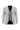 Açık Gri Slim Fit Dar Kesim Yelekli Kombinli Takım Elbise