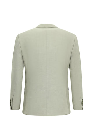  Küf Yeşili Slim Fit Dar Kesim Yelekli Kombinli Takım Elbise