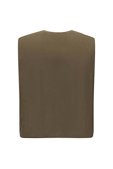 Açık Bej 7 Drop Slim Fit Dar Kesim Yelekli Kombinli Takım Elbise