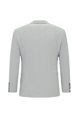  Açık Gri Regular Fit Yelekli Kombinli Takım Elbise