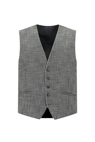  Açık Gri Regular Fit Yelekli Kombinli Takım Elbise