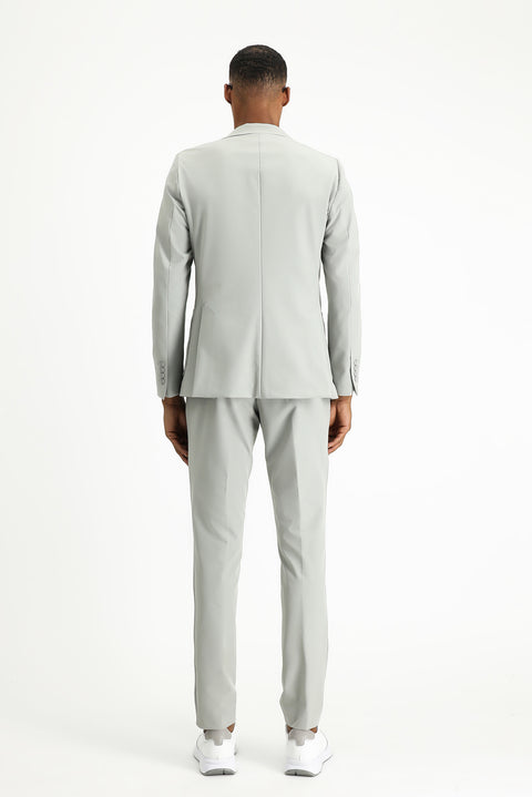 Açık Gri Techno-Line 7 Drop Super Slim Fit Eksra Dar Kesim Takım Elbise