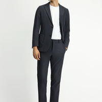 Koyu Füme Techno-Line Super Slim Fit Ekstra Dar Kesim Klasik Takım Elbise